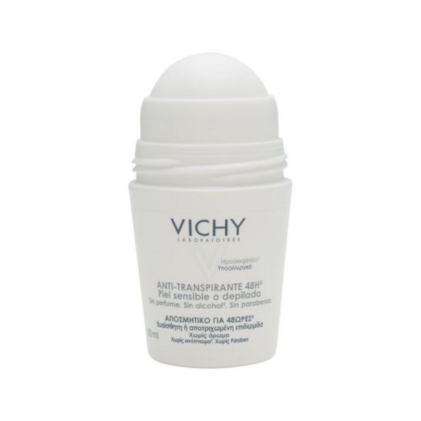 Oferta de Vichy desodorante roll on piel sensible 50ml por 7,54€