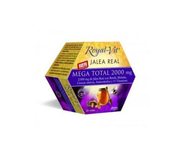 Oferta de Dietisa Jalea Real royalvit mega total 2000mg 20 viales por 14,15€