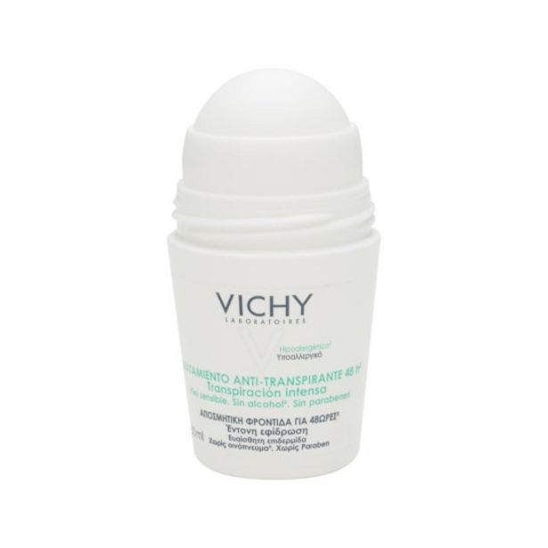 Oferta de Vichy desodorante antitranspirante 48h roll on 50ml por 7,01€