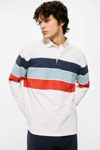 Oferta de Polo manga larga rugby raya por 15,99€ en Springfield