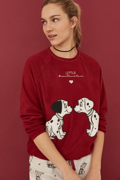 Oferta de Pijama polar beso 101 Dálmatas rojo por 17,99€