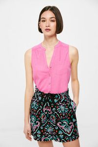 Oferta de Camisa Sin Mangas Lino Algodón por 14,99€ en Springfield
