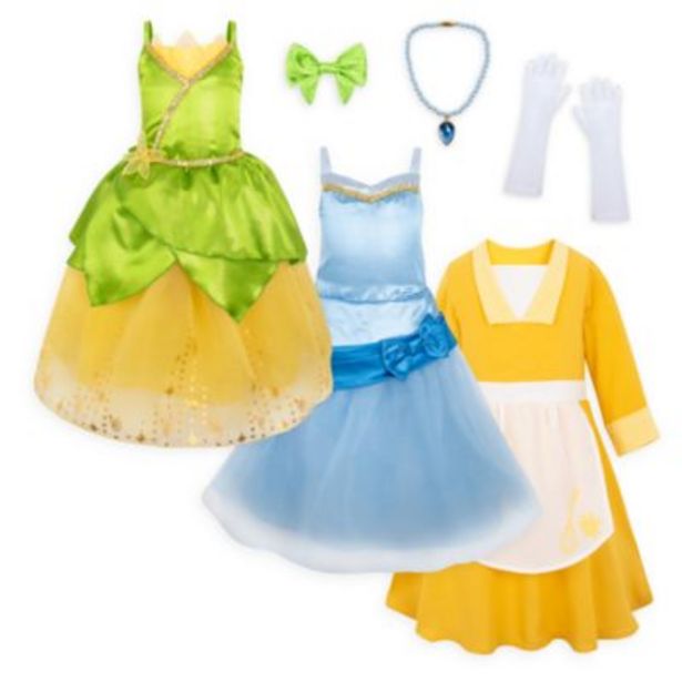 Oferta de Set de disfraces infantiles historia de Tiana, Disney Store por 48€