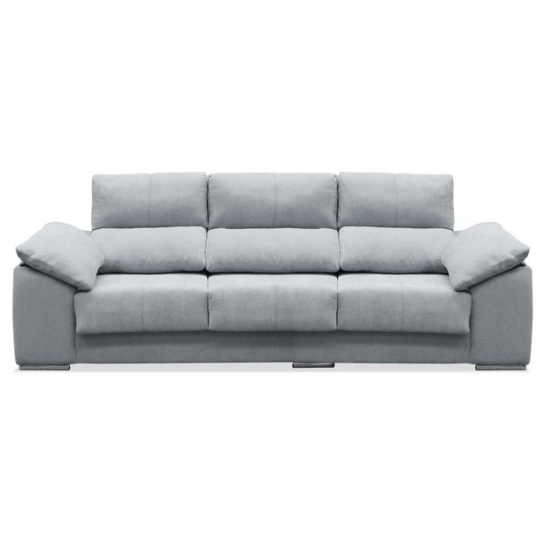 Oferta de Maxi-sofá 3 plazas Toronto 278 cm. color gris reclinable extensible en Ahorro Total por 619€ en Ahorro Total