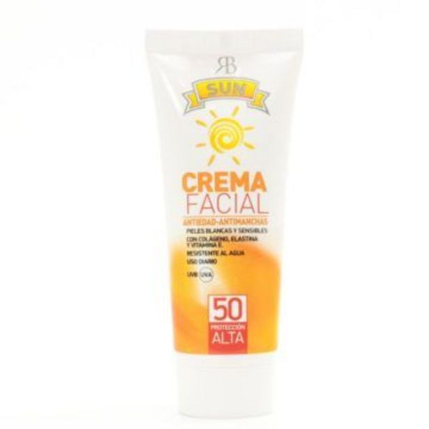 Oferta de Crema Facial Solar Antimanchas SPF 50 por 13,5€