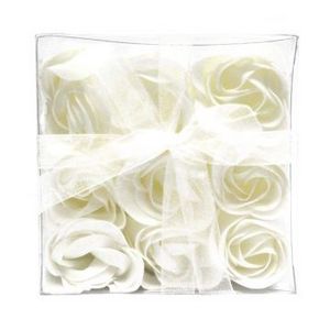 Oferta de Estuche 9 Rosas Jabón Flores Blancas por 1,5€ en La Botica de los Perfumes