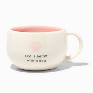 Oferta de 'Life Is Better With A Dog' Ceramic Mug por 6,8€ en Claire's