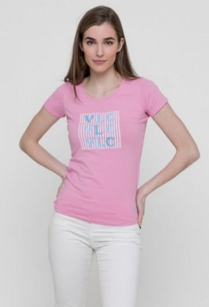 Oferta de Camiseta VLC rosa de mujer por 12,35€