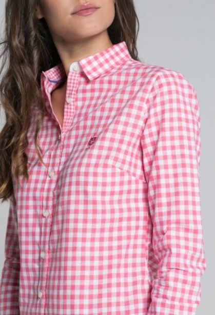 Oferta de Camisa vichy rosa por 27,22€