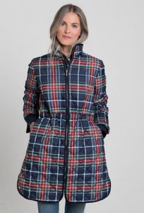 Oferta de Abrigo ligero tartán azul marino y rojo de... por 37,36€ en Valecuatro