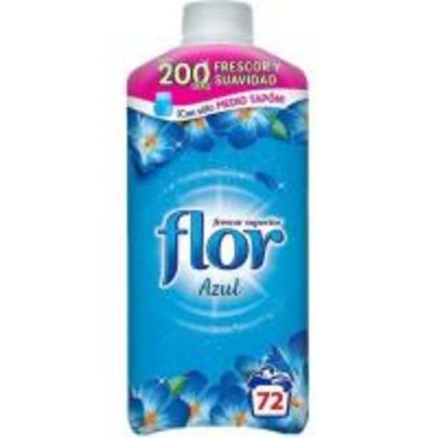 Oferta de Suavizante concentrado azul FLOR, botella 72 dosis por 3,99€