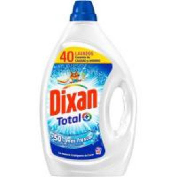 Oferta de Detergente líquido DIXAN, garrafa 40 dosis por 7,47€