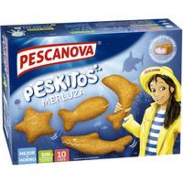 Oferta de Peskitos de merluza empanada PESCANOVA, caja 400 g por 2,95€