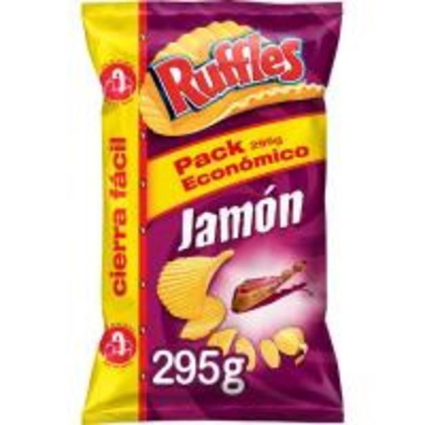 Oferta de Patatas Ruffles al jamón xlb MATUTANO, bolsa 295 g por 2,89€