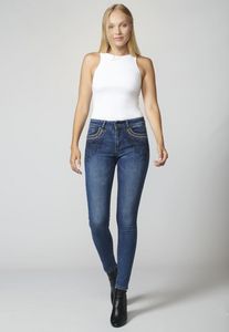 Oferta de Women's Stretch Denim Jeans with Five Pockets and Floral Embroidery por 49,99€ en Koröshi