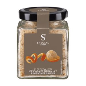 Oferta de Sales minerales flor de sal con cáscara de naranja y pimienta de cayena por 2,89€ en ALDI