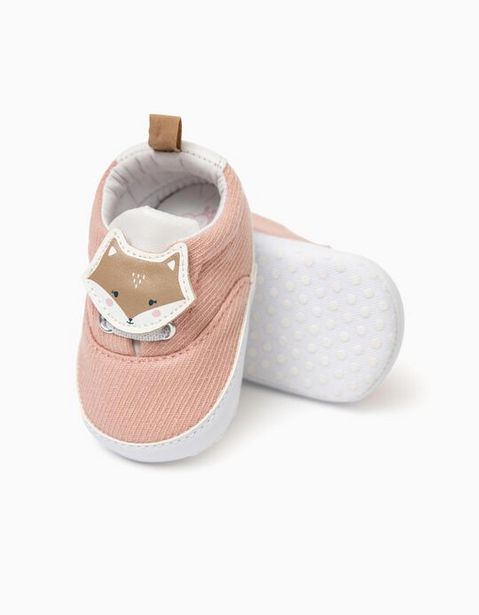 Oferta de Zapatillas de Tejido para Recién Nacida 'Baby Fox', Rosa por 9,99€