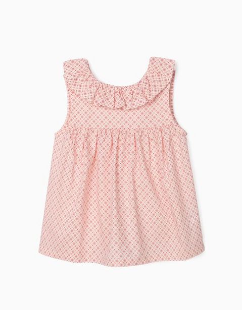 Oferta de Blusa Estampada para Niña, Blanco/Rosa por 9,99€