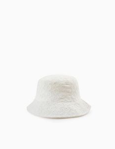 Oferta de Sombrero con Bordado Inglés para Niña, Blanco por 12,99€ en Zippy