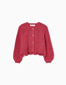 Oferta de Chaqueta de Punto Grueso para Bebé Niña, Rojo por 19,99€ en Zippy