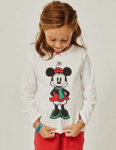 Oferta de Pijama de Terciopelo para Niña 'Minnie', Blanco/Rojo por 22,99€ en Zippy