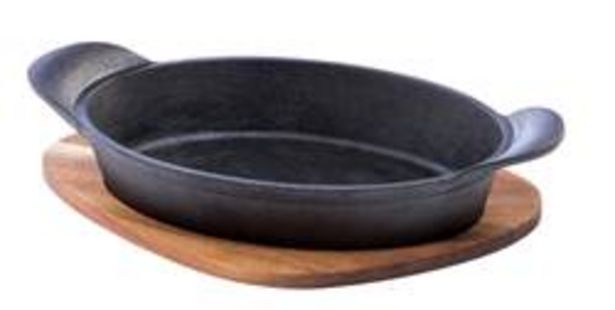 Oferta de COOKERY Fuente para horno en bandeja negro A 5 x An. 26,8 x P 15 cm por 7,97€