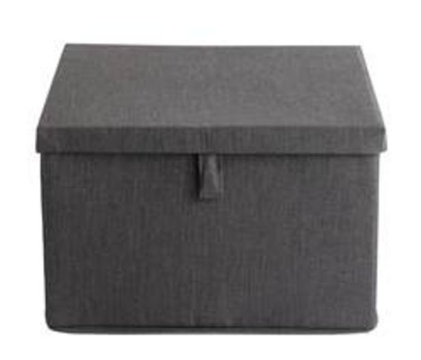Oferta de RANGO Caja de almacenaje gris oscuro A 22 x An. 36 x P 36 cm por 12,95€