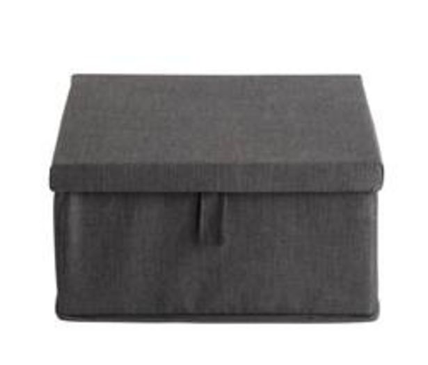 Oferta de RANGO Caja de almacenaje gris oscuro A 15 x An. 31,5 x P 31,5 cm por 9,95€