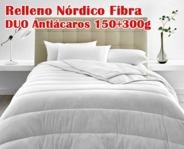 Oferta de Relleno nórdico de Fibra DUO Antiácaros 150+300gr de Pikolin Home por 57,99€