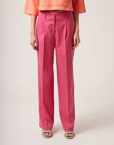 Oferta de Pantalón de vestir Color Fucsia por 19,9€ en Naf Naf