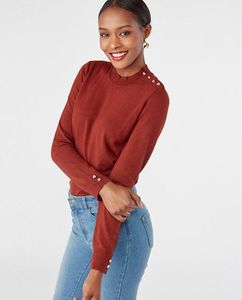 Oferta de Jersey de punto Color Marrón por 12,9€ en Naf Naf