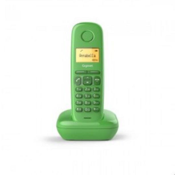 Oferta de TELEFONO SIEMENS GIGASET A170 VERDE por 18,5€