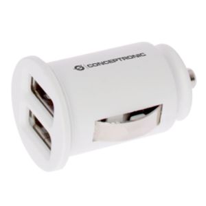 Oferta de CARGADOR 2X USB POWER2GO COCHE BLANCO por 7,5€ en Computer Store