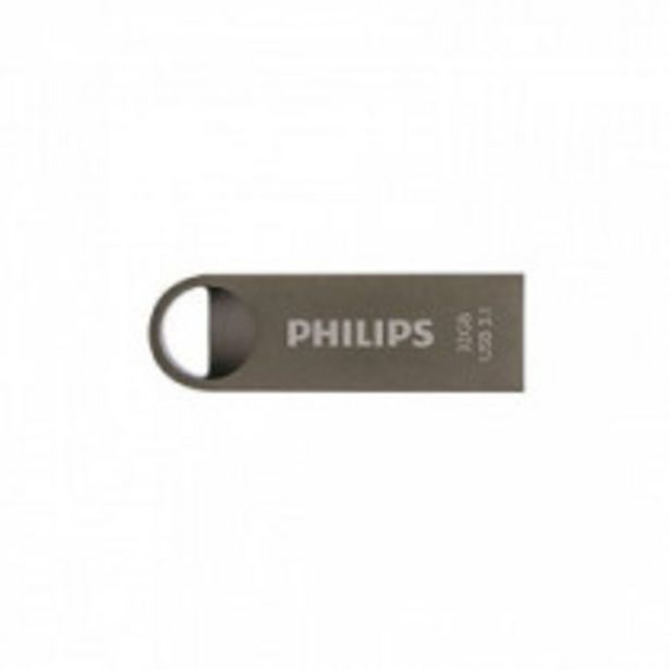 Oferta de MEMORIA USB PHILIPS MOON METALICA 32GB por 6,99€