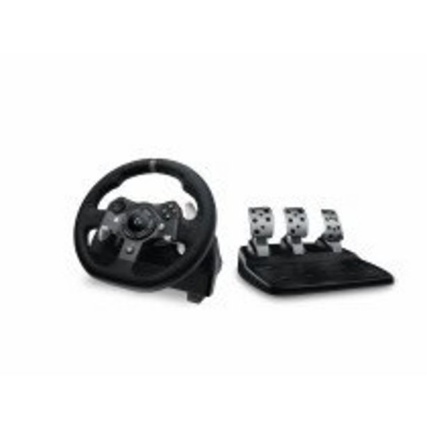 Oferta de Logitech G920 Volante + Pedales PC, Xbox One Analógico/Digital USB 2.0 Negro por 302,5€