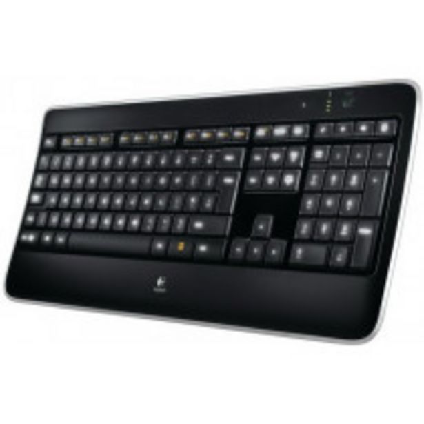Oferta de Logitech K800 teclado RF inalámbrico QWERTY Español Negro por 92,99€