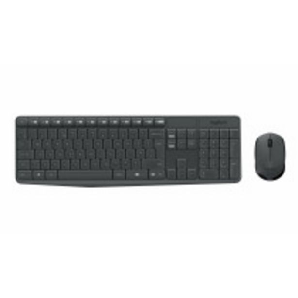 Oferta de Logitech MK235 teclado RF inalámbrico QWERTY Internacional de EE.UU. Gris por 27,99€