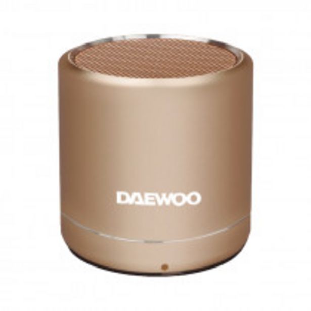 Oferta de Daewoo DBT-212 Single Altavoz monofónico portátil Oro 5 W por 16,99€