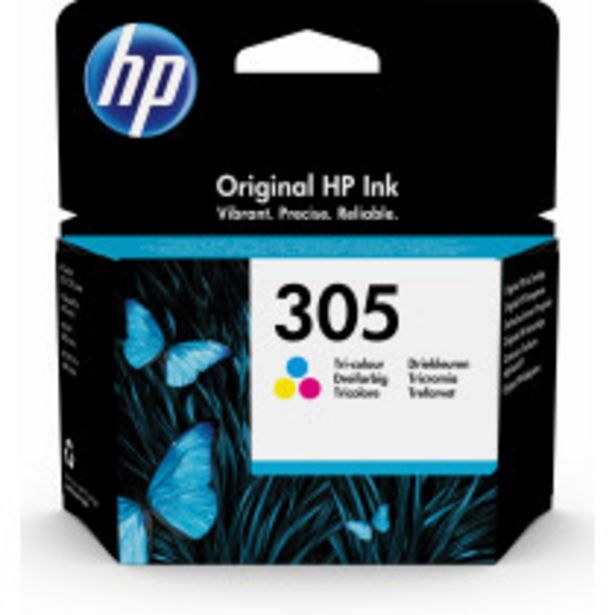 Oferta de HP Cartucho de tinta Original 305 tricolor por 10,75€