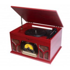 Oferta de Nevir NVR-806VRBUC tocadisco Tocadiscos de tracción por correa Rojo por 89,99€ en Miró
