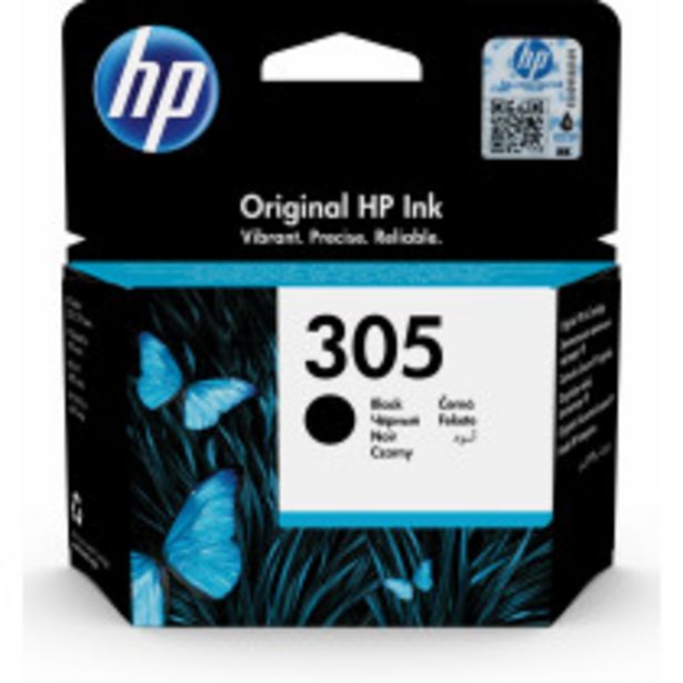 Oferta de HP Cartucho de tinta Original 305 negro por 10,5€