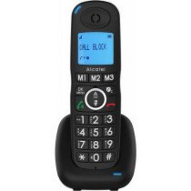 Oferta de Alcatel XL535 Teléfono DECT Identificador de llamadas Negro por 21,75€