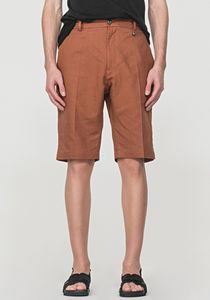 Oferta de Pantalones Cortos Loose Fit De Tejido Flameado Mixto De Lino por 49,5€ en Antony Morato