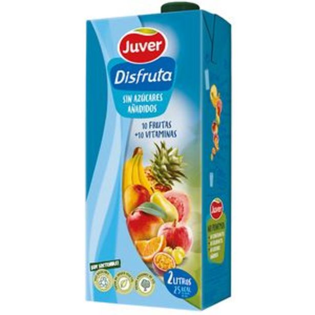Oferta de Néctar Disfruta sin azúcar 10 frutas brik 2l por 2,39€