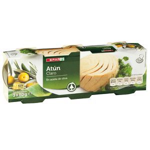 Oferta de Atún claro en aceite de oliva lata 3x65g por 2,59€ en Plenus Supermercados