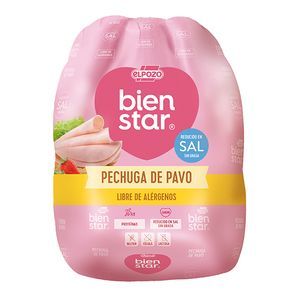 Oferta de Pechuga de pavo Bienstar sin grasa y reducida en s por 11,95€ en Plenus Supermercados
