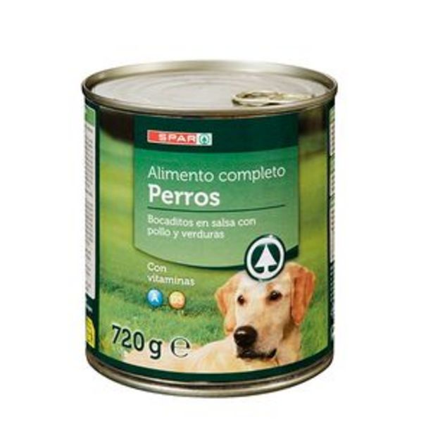 Oferta de Comida para perros (pollo-verdura) lata 830g por 1,35€