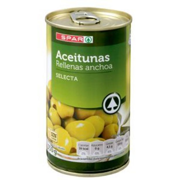 Oferta de Aceituna rellena de anchoa lata 350g por 0,69€