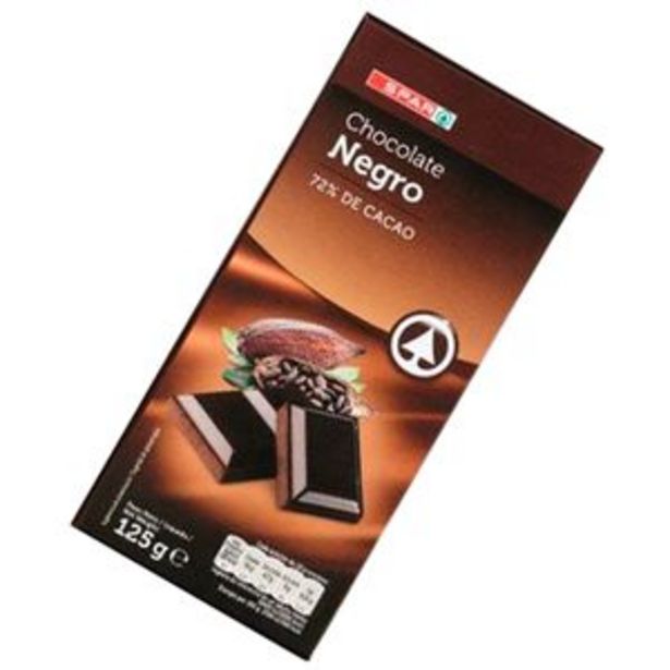 Oferta de Chocolate negro 72% tab. 125g por 0,79€