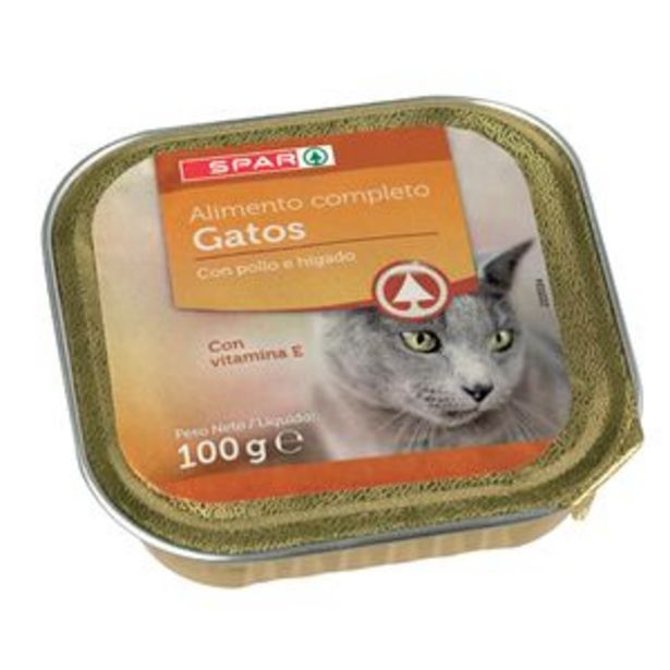 Oferta de Comida para gatos (pollo) tarrina 100g por 0,45€